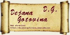 Dejana Gotovina vizit kartica